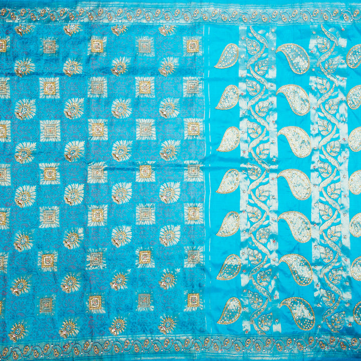 Kuberan Blue Fancy Saree