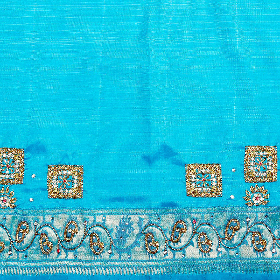 Kuberan Blue Fancy Saree