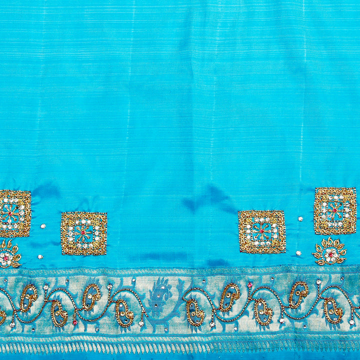 Kuberan Blue Fancy Saree
