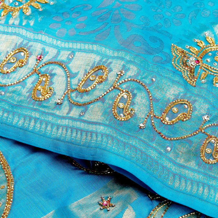 Kuberan Blue Fancy Saree