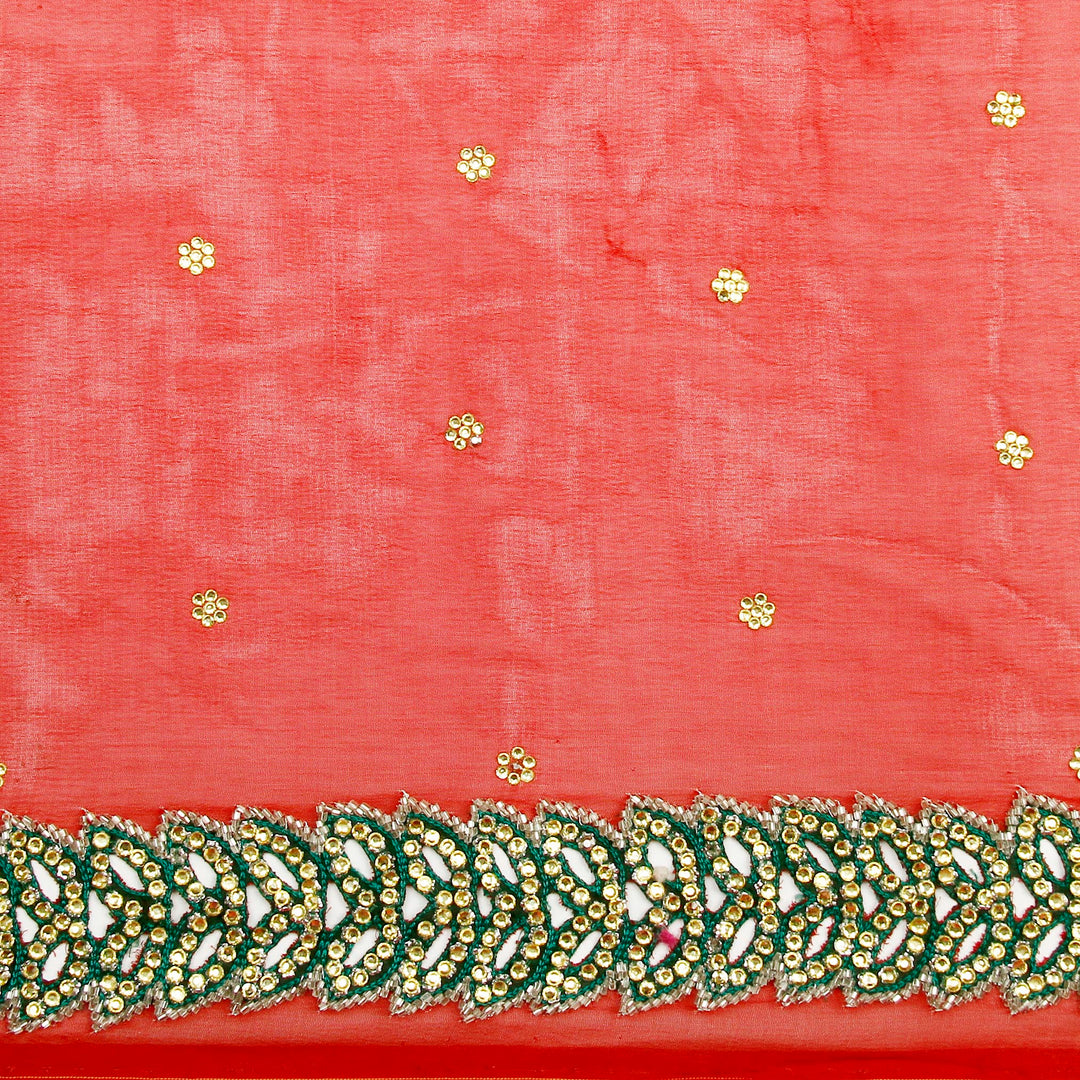 Kuberan Red Fancy Saree
