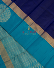Sky Blue Kanchivaram Silk Saree