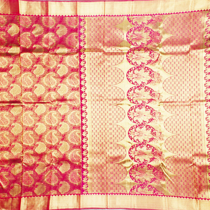 Kuberan Maroon Kanchivaram Silk Saree