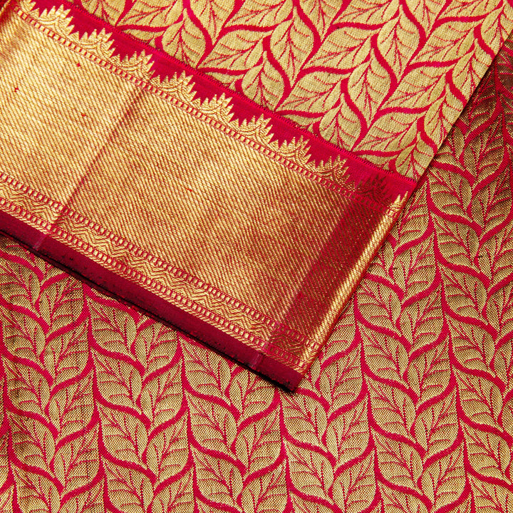 Kuberan Maroon Kanchivaram Silk Saree