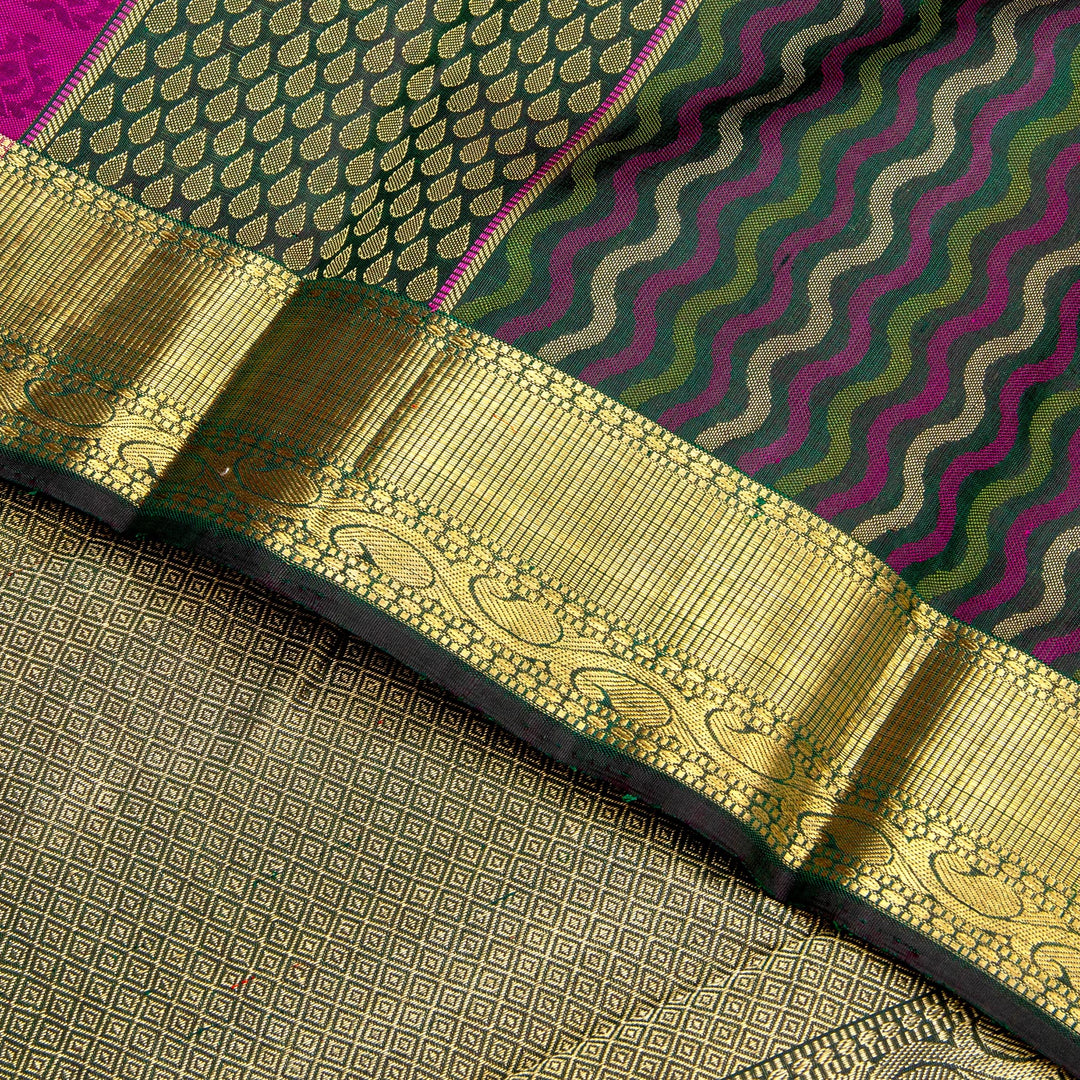 Kuberan Dull Green Kanchivaram Silk Saree