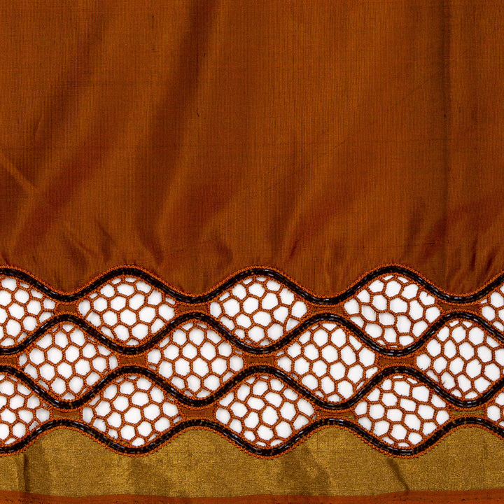 Kuberan Coffee Brown Silk Saree
