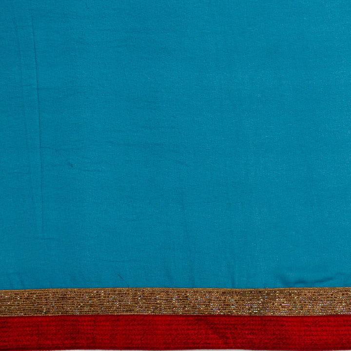 Kuberan Blue Georgette Saree