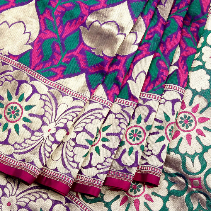 Kuberan Purple Banarasi Saree