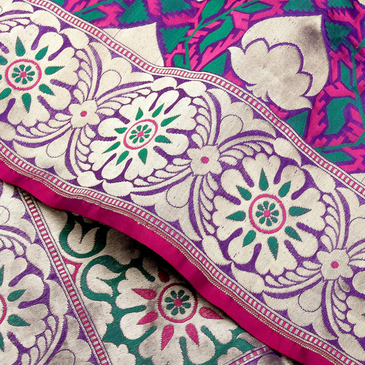 Kuberan Purple Banarasi Saree