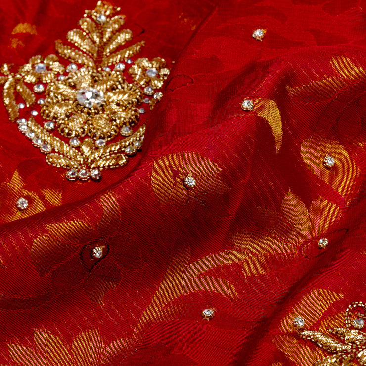 Kuberan Red Silk Saree