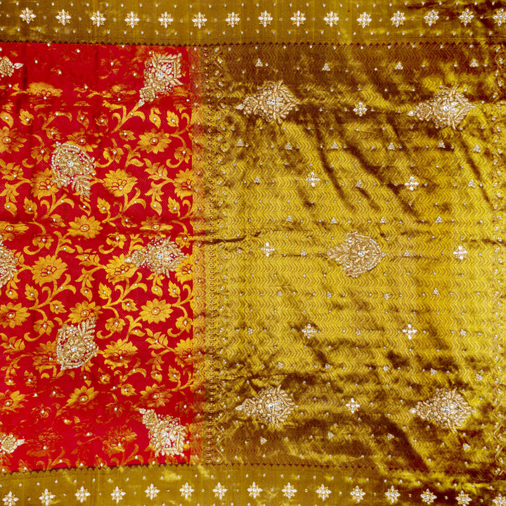 Kuberan Red Silk Saree