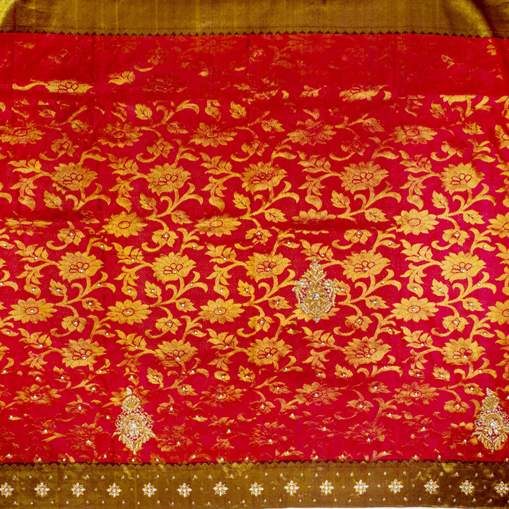 Kuberan Red Silk Saree