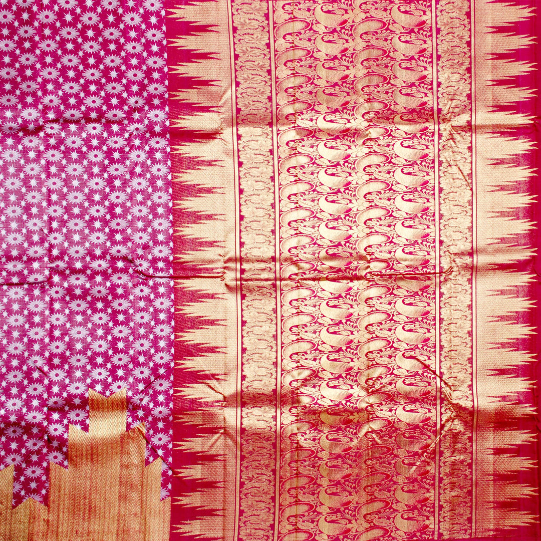 Kuberan Purple Kanchivaram Silk Saree