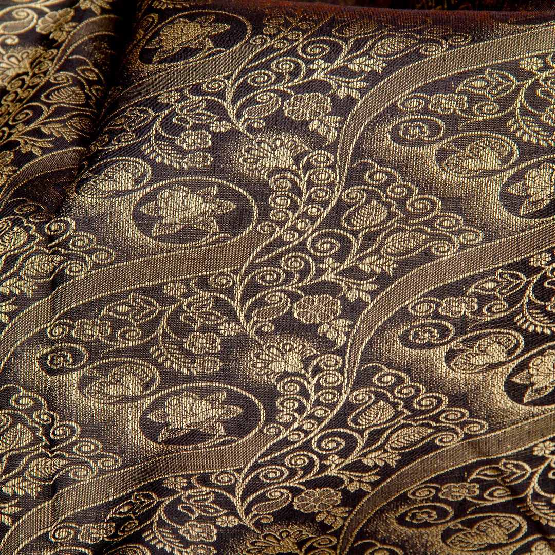 Kuberan Black Kanchivaram Silk Saree