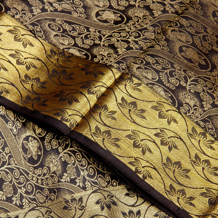 Kuberan Black Kanchivaram Silk Saree