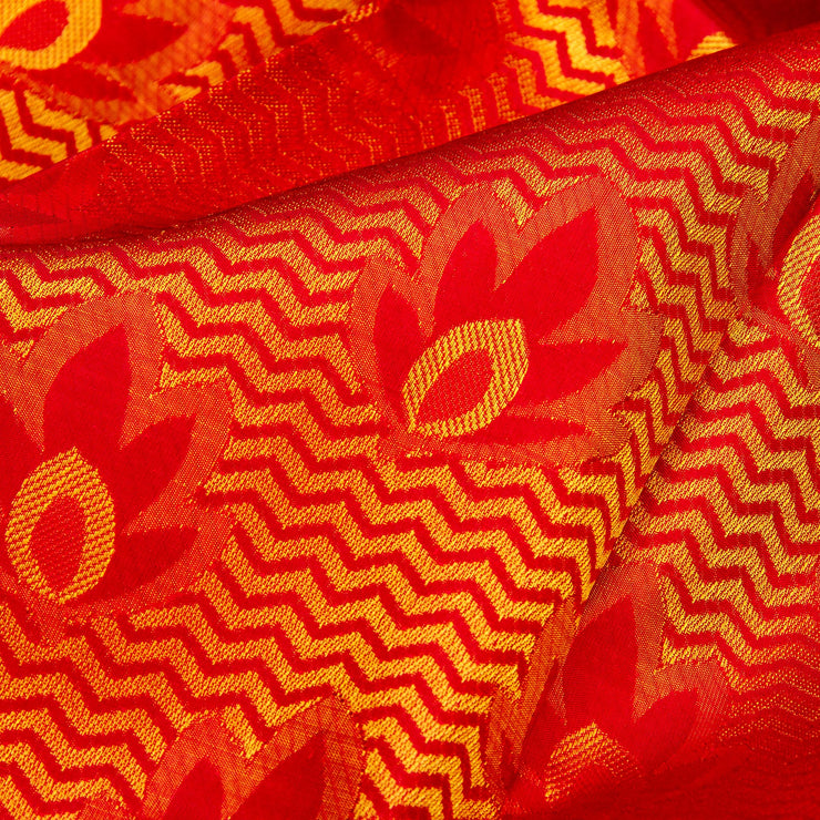 Kuberan Royal Red Kanchivaram Silk Saree