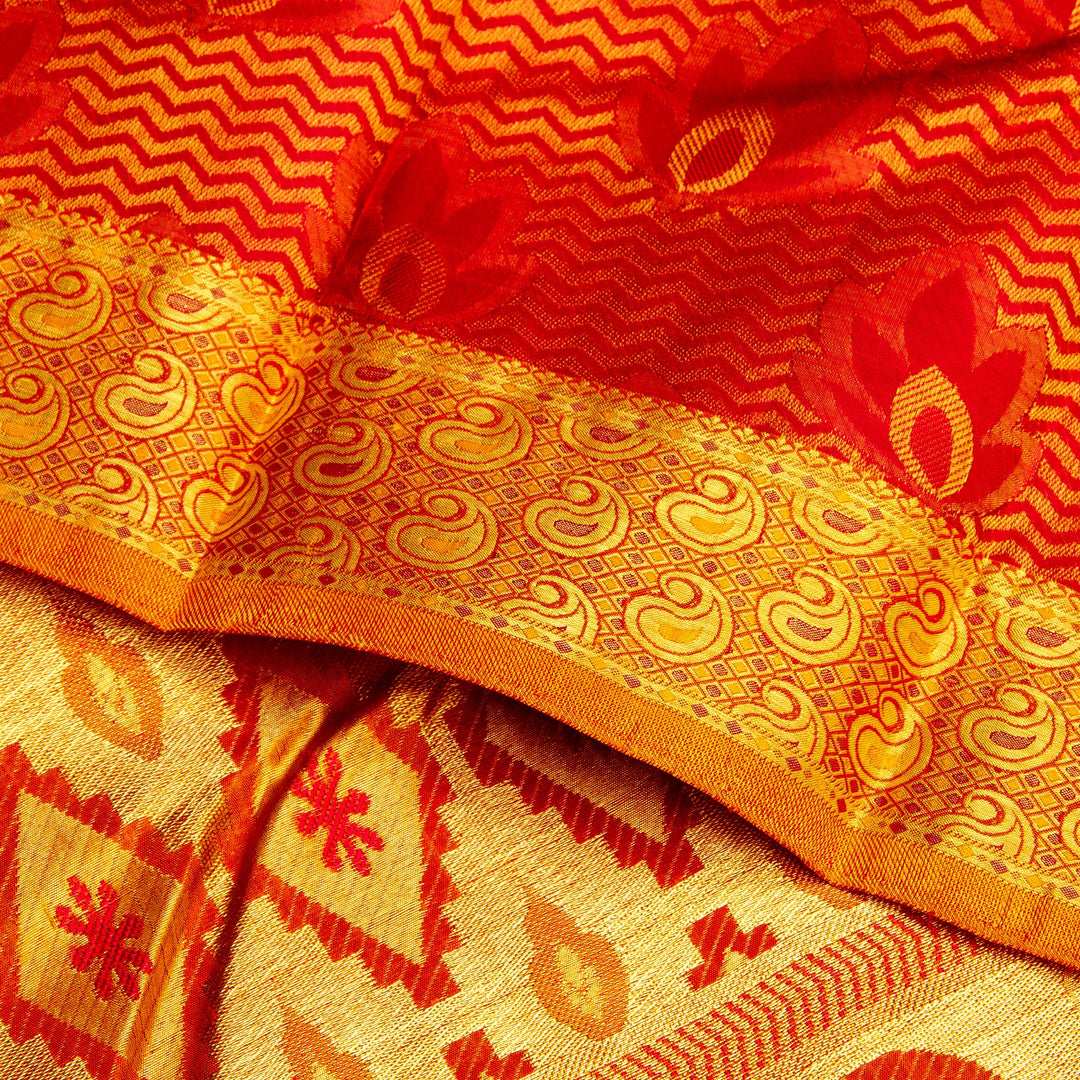 Kuberan Royal Red Kanchivaram Silk Saree