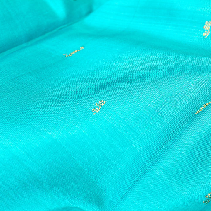 Kuberan Blue Kanchipuram Silk Pavada