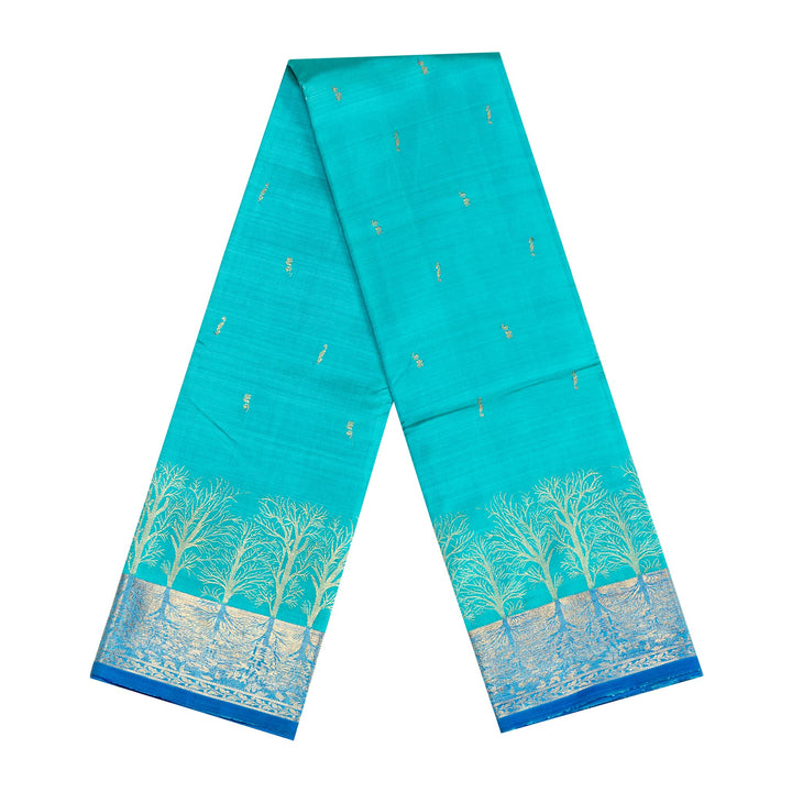 Kuberan Blue Kanchipuram Silk Pavada