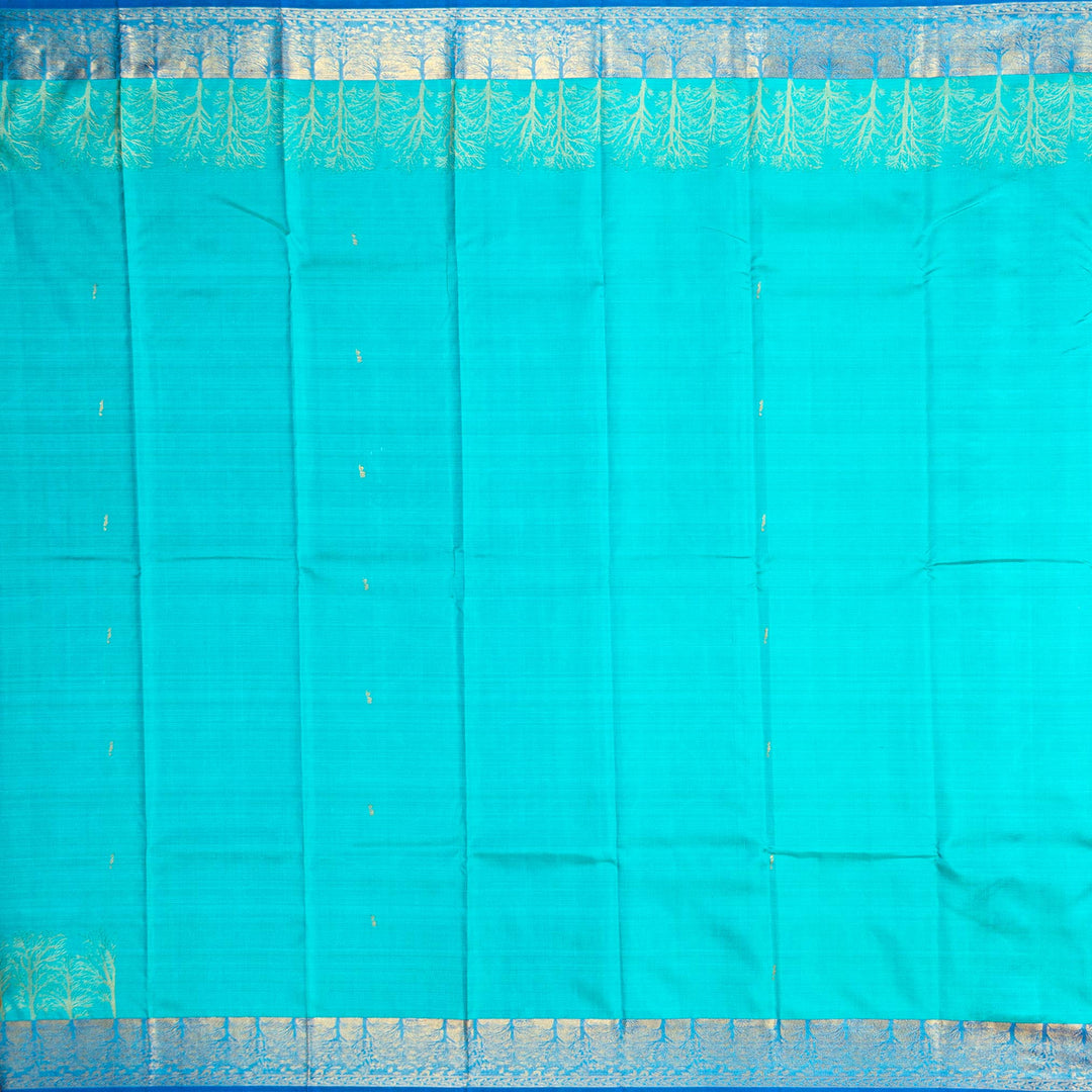 Kuberan Blue Kanchipuram Silk Pavada