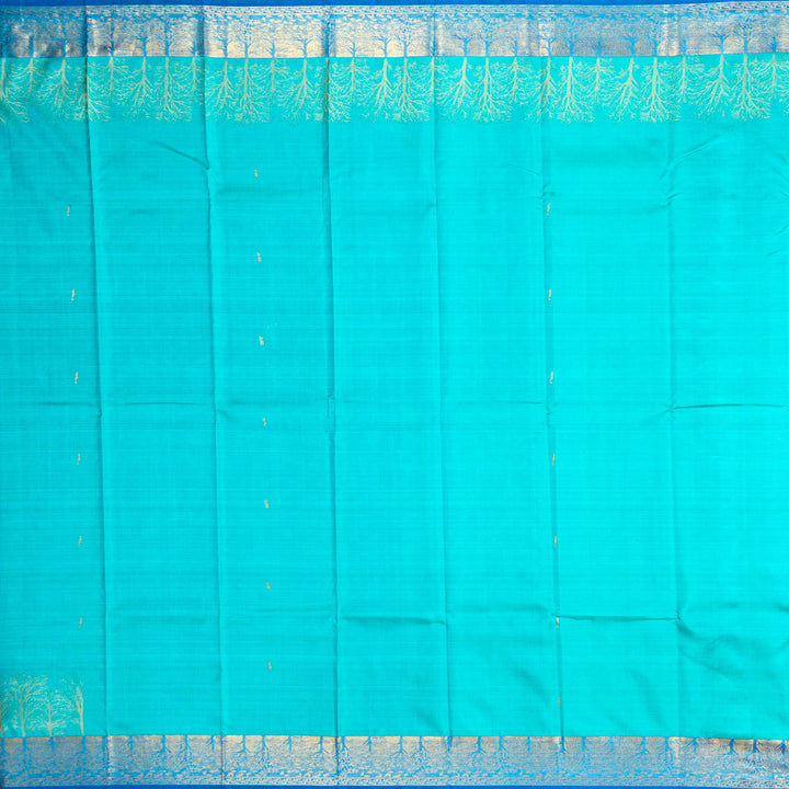 Kuberan Blue Kanchipuram Silk Pavada