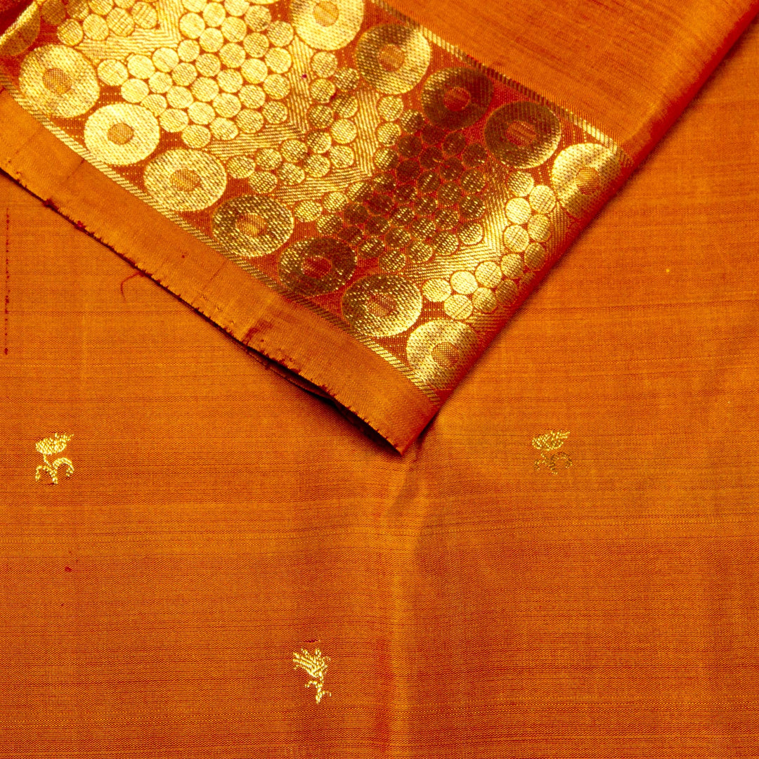 Kuberan Maroon Golden Kanchivaram Silk Saree