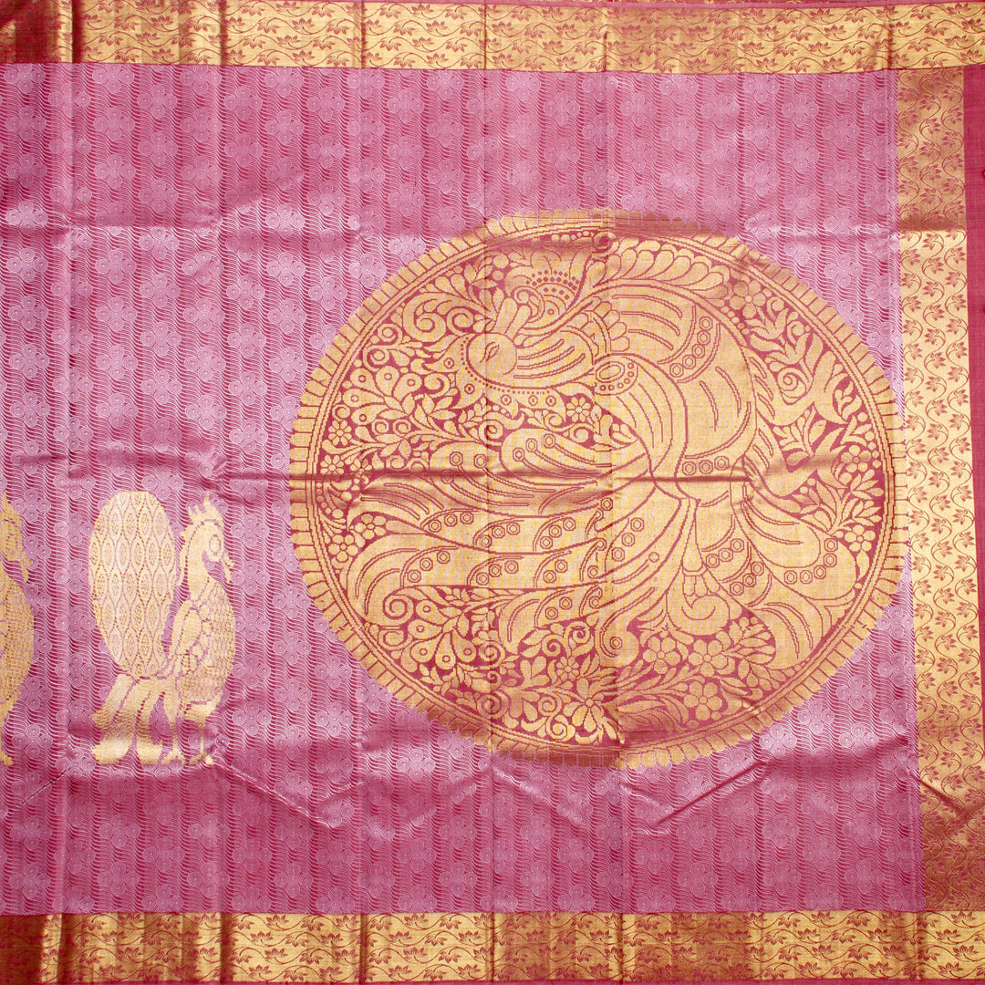 Kuberan Purple Kanchivaram Silk Saree