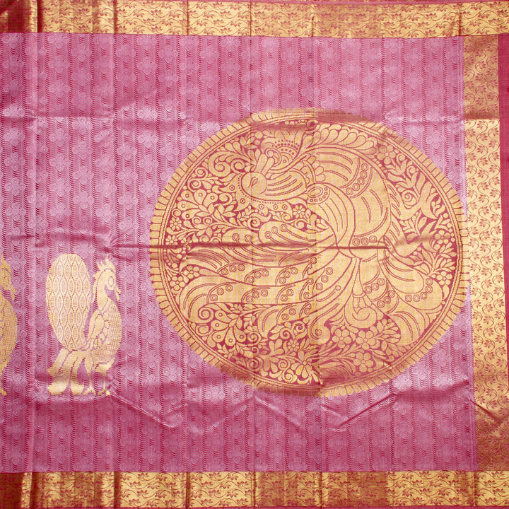 Kuberan Purple Kanchivaram Silk Saree