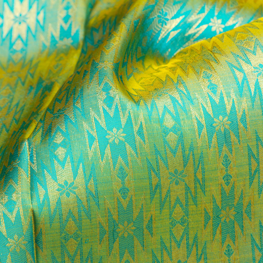 Kuberan Sea Green Kanchivaram Silk Saree
