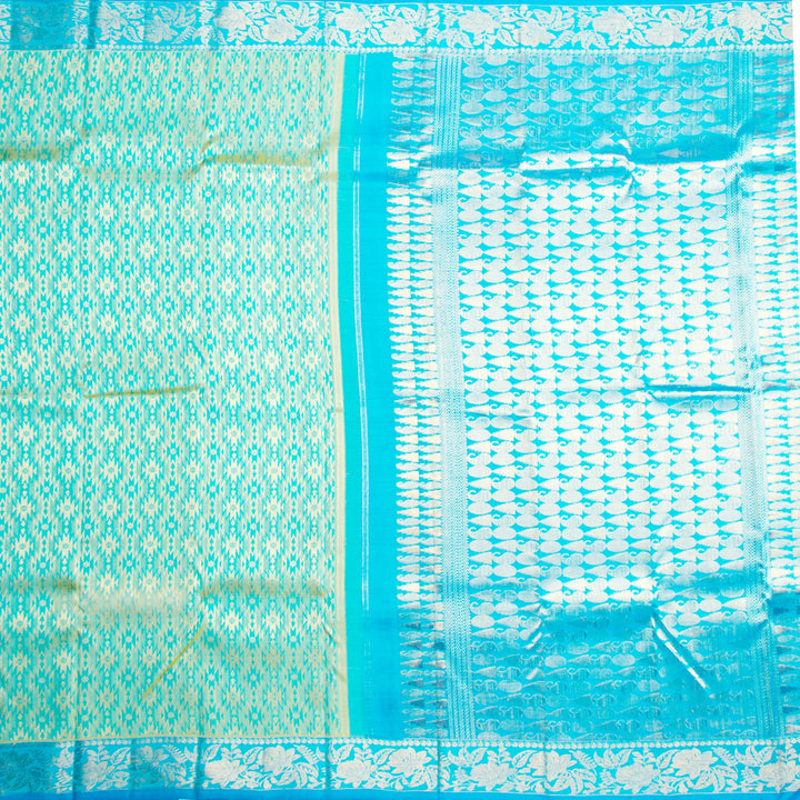 Kuberan Sea Green Kanchivaram Silk Saree