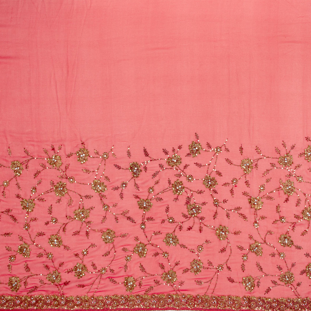 Kuberan Pink Georgette Saree