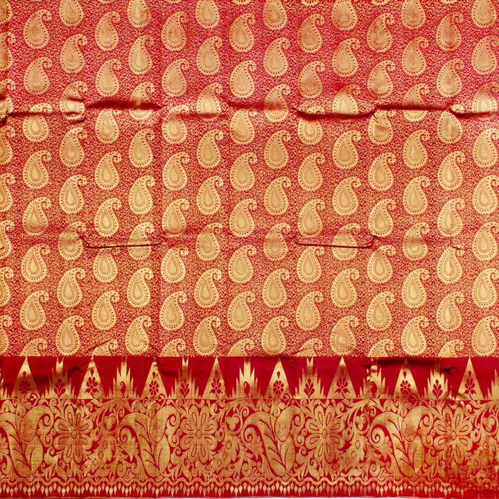 Kuberan Maroon Kanchivaram Silk Saree
