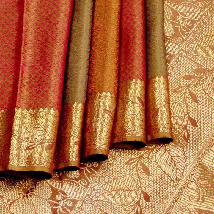 Kuberan Multi Golden Kanchivaram Silk Saree