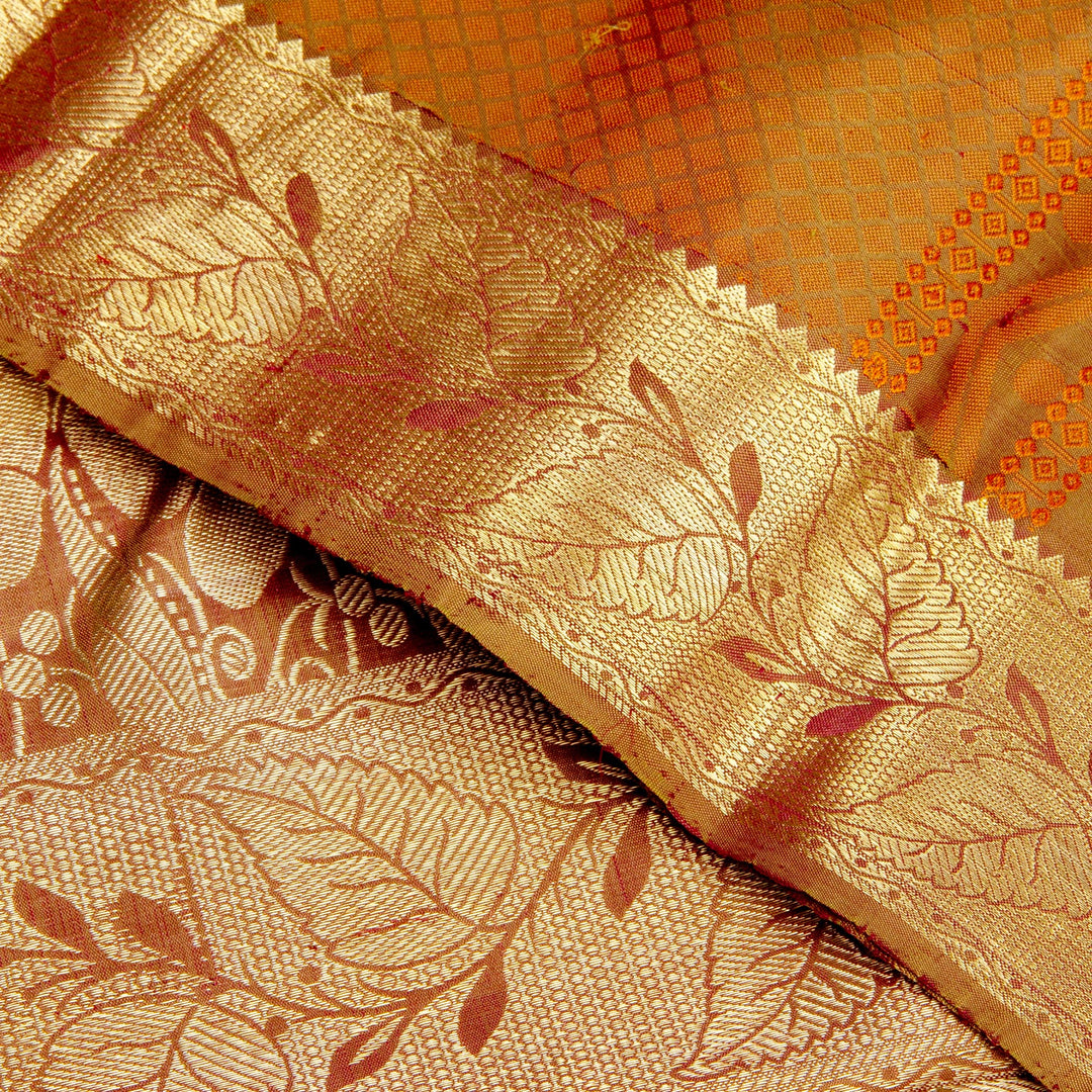 Kuberan Multi Golden Kanchivaram Silk Saree