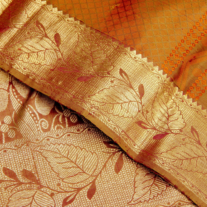 Kuberan Multi Golden Kanchivaram Silk Saree