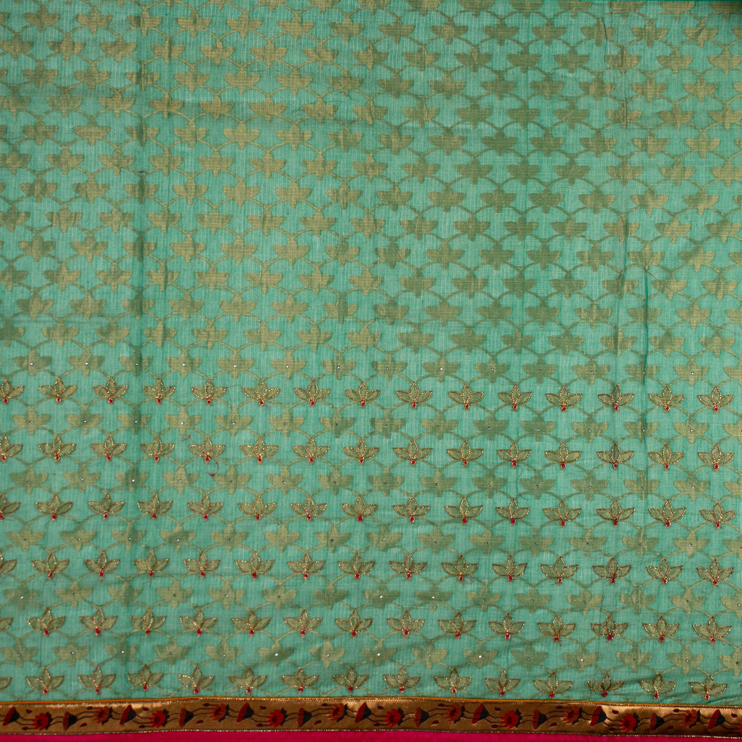 Kuberan Greenish Kota saree