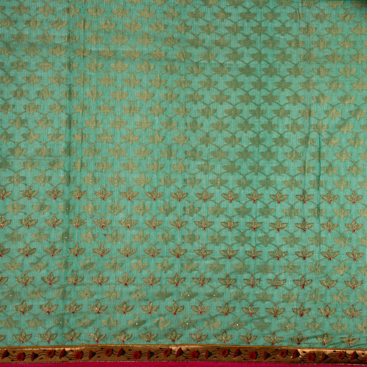 Kuberan Greenish Kota saree