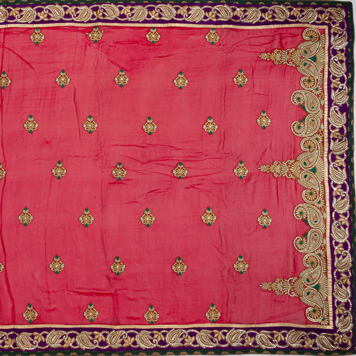 Kuberan Red Georgette Saree