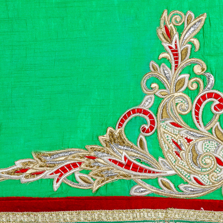 Kuberan Red Georgette Saree