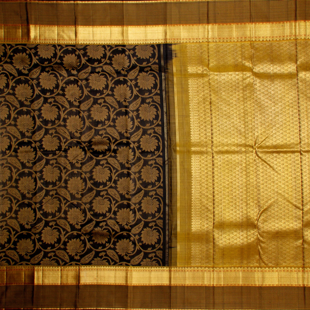 Kuberan Black Kanchivaram Silk Saree