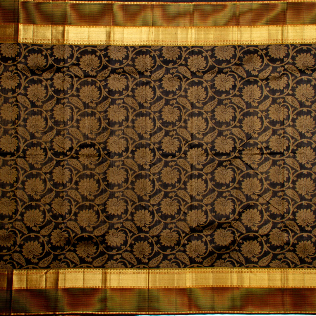 Kuberan Black Kanchivaram Silk Saree