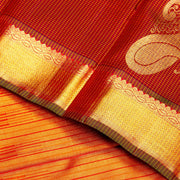 Kuberan Red Golden Kanchivaram Silk Saree
