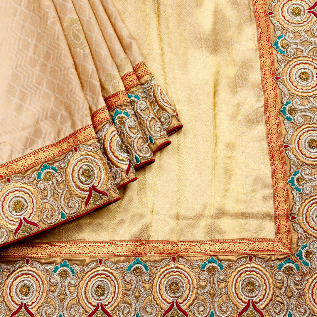 Beige Silk Saree Collection