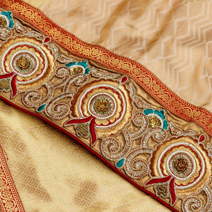 Beige Silk Saree Collection