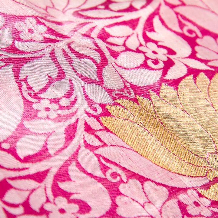 Kuberan Pink Kanchivaram Silk Saree