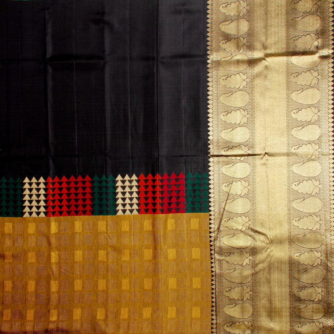 Kuberan Black Kanchivaram Silk Saree