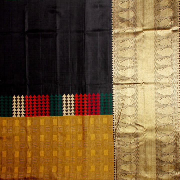 Kuberan Black Kanchivaram Silk Saree