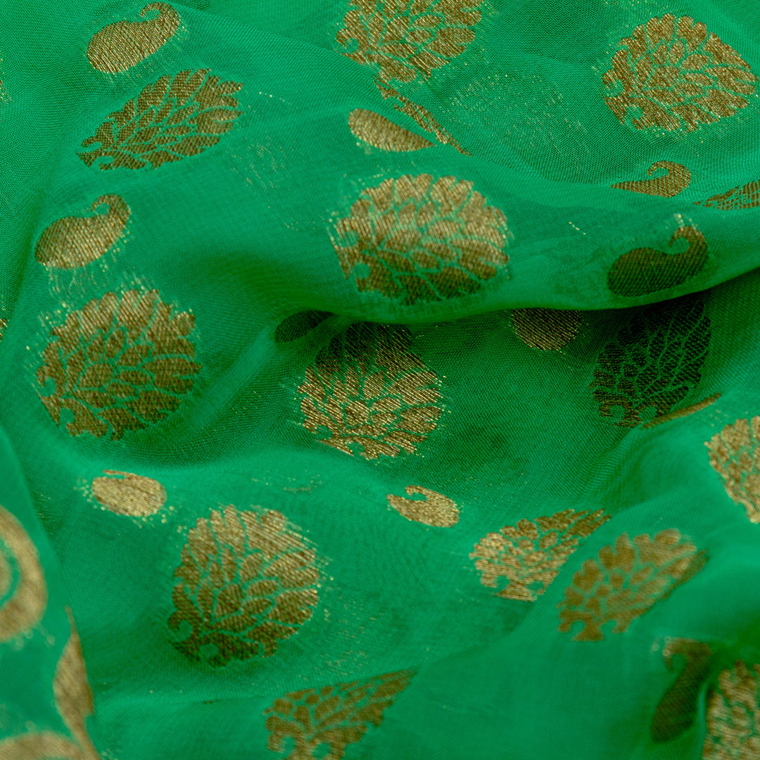 Kuberan Green Georgette Saree
