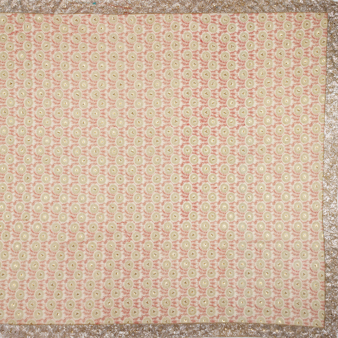 Kuberan Cream Georgette Saree