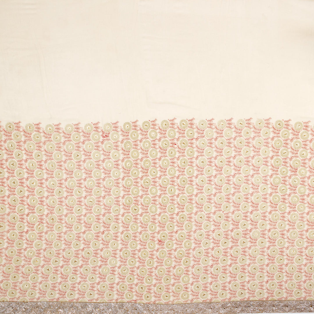 Kuberan Cream Georgette Saree